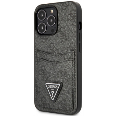 FUNDA IPHONE 14 PLUS GUESS CARD GRIS