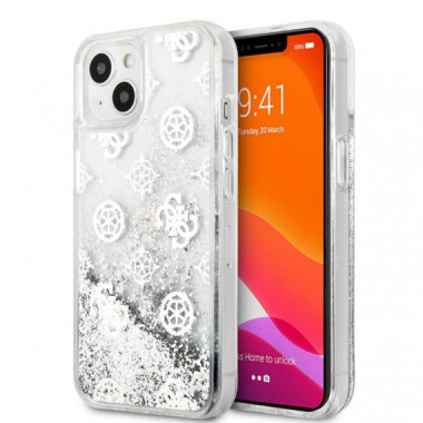 IPHONE 13 ADIVINHE A CAIXA DE PRATA DE PEÓNIA BRILHANTE