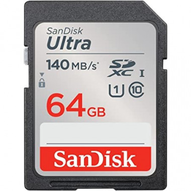 Tarjeta de memoria Sandisk SD 64GB 140MB/S