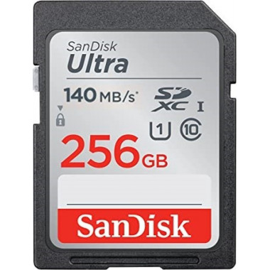 Cartão de memória SANDISK Sd 256GB 140MB/S