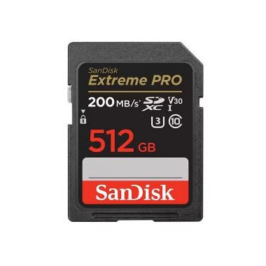 Cartão SANDISK Extreme Pro 512GB 200MB/S