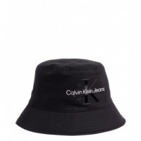 Monogram Bucket Hat Fashion Black  CALVIN KLEIN