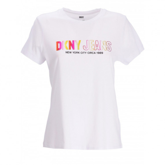 Top Mujer DKNY Ombre Printed Logo T-shirt