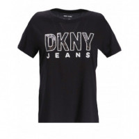 DKNY - Top Negro Mujer - E22FKDNA/BLACK Multi