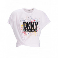 DKNY - Top Estampado Pintura Blanco Mujer - E2EFGHLD/WHITE Multi