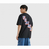 Camiseta Tommy Jeans negra maxilogo espalda