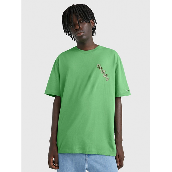 Camiseta TOMMY JEANS Verde Maxilogo Espalda