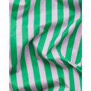 Bolsa Standard BAGGU Pink Green Awning Stripe