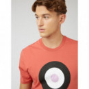 Camisetas Hombre Camiseta BEN SHERMAN Signature Target Raspberry