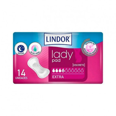 HARTMANN LINDOR LADY PAD 4GOTAS EXTRA 14UDS