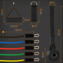 Bandas Resistencia 12 Piezas 5 Niveles 10 Lb - 30 Lb  GRIDINUX