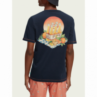 Camisetas Hombre Camiseta SCOTCH & SODA Spicy Orange