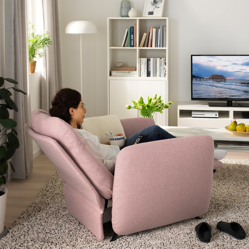 EKOLSUND funda sillón reclinable, Gunnared marrón rosa claro - IKEA