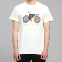 Camisetas Hombre Camiseta DEDICATED Stockholm Bauhaus Bike Off-white