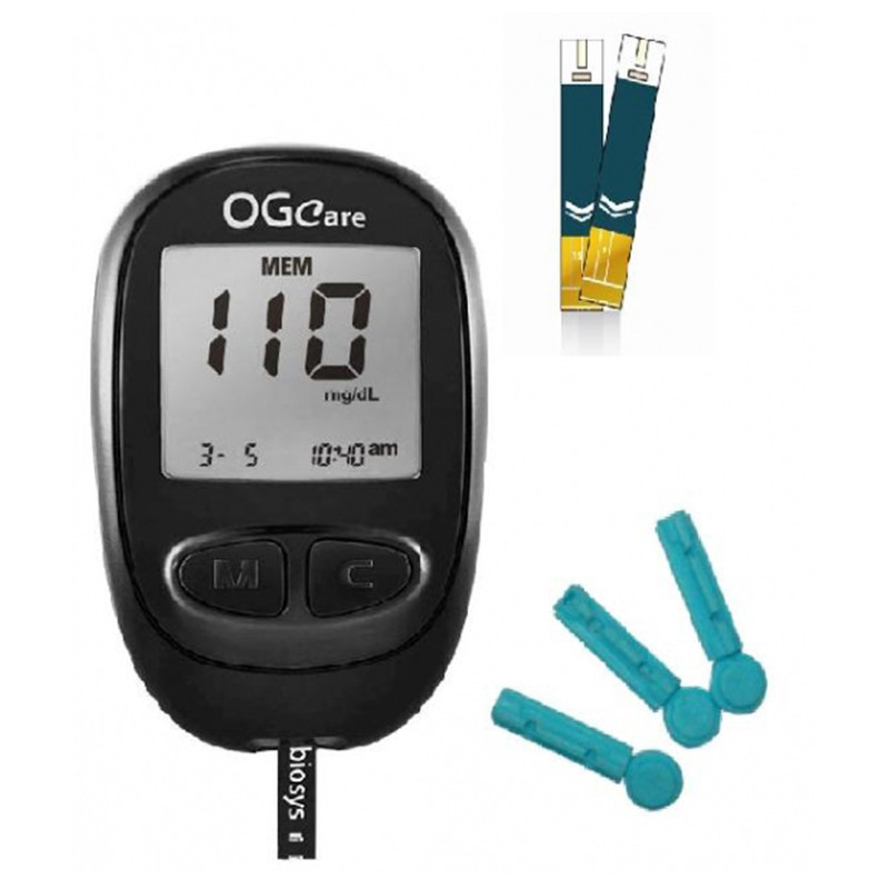 Medidor de glucosa + 50 tiras OGCare - Guanxe Atlantic Marketplace