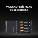 Cargador Rápido DURACELL 2PILAS Aa + 2PILAS Aaa Recargables.