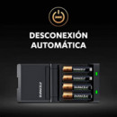 Cargador Rápido DURACELL 2PILAS Aa + 2PILAS Aaa Recargables.