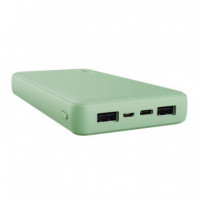Powerbank TRUST Primo 20000MAH USB + Usb-c 2A Green