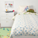 Jattelik Funda Nordica/almohada 150X200/50X60CM Dinosaurio/blanco  IKEA