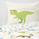 Jattelik Funda Nordica/almohada 150X200/50X60CM Dinosaurio/blanco  IKEA