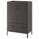 Idasen Armario/puertas/cajones 80X47X119 Gris Oscuro  IKEA