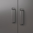 Idasen Armario/puertas/cajones 80X47X119 Gris Oscuro  IKEA