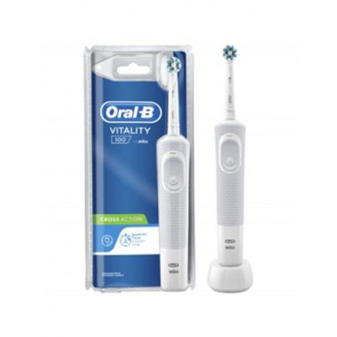 Escova de dentes eléctrica de acção cruzada Braun ORAL-B ORAL-B Vitality 100 Branco