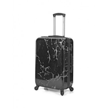 Benzy Trolley Mala de mão com 4 rodas Design em mármore preto BZ-5590-C LALO