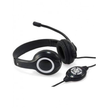 CONCEPTRONIC Micro auscultadores com cabo Polona para PC Voip,usb CCHATSTARU2B Preto