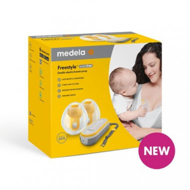 MEDELA FREESTYLE HANDS FREE BOMBA TIRA LEITE ELÉCTRICA DUPLA MÃOS LIVRES REF: 101044159
