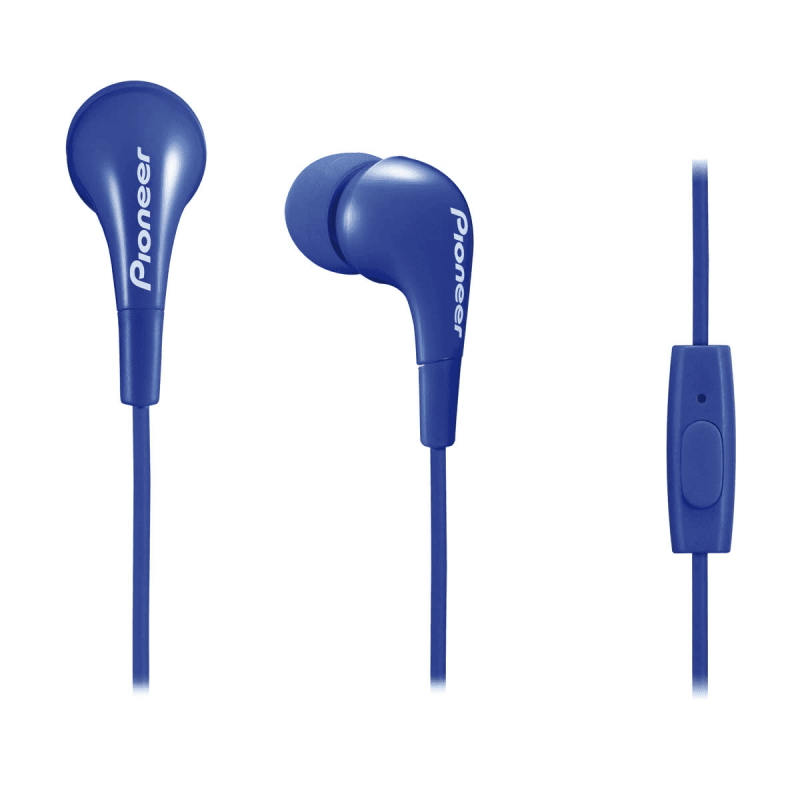 Auriculares Boton Estereo Azul PIONEER - Guanxe Atlantic Marketplace