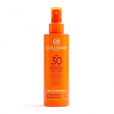 Leche Spray Bronceador Hidratante Rostro-cuerpo SPF30  COLLISTAR