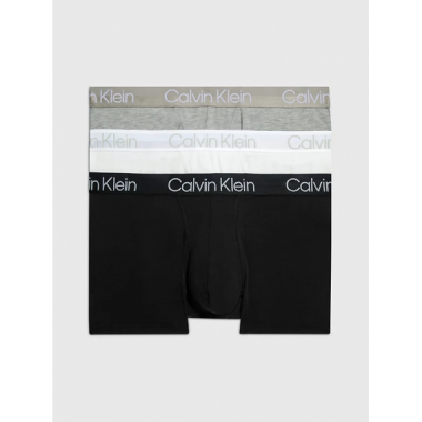 3PACK Boxer CALVIN KLEIN Blanco Gris Negro