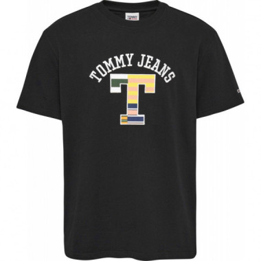 Camiseta TOMMY JEANS Curved Negra