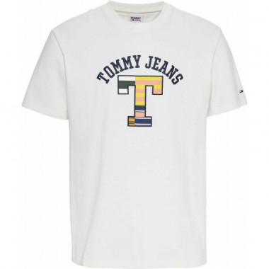 Camiseta TOMMY JEANS Curved Blanca