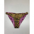 Parte baja bikini desigual estampado reversible