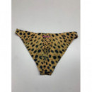 Parte baja bikini desigual estampado reversible