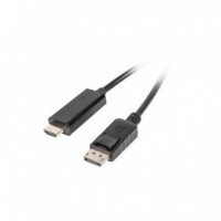 Cable Conversor LANBERG Displayport a HDMI 5M Dp-m/hdmi-m Black