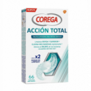 COREGA Accion Total Limpiador Limpieza Protesis Dental 66 Tabletas