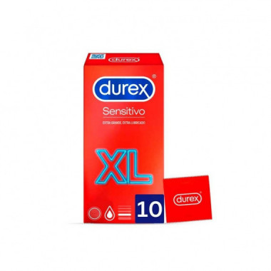 Durex Sensitive Condoms Xl 10 pcs RECKITT BENCK HC