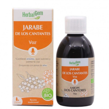 Herbalgem Jarabe de los Cantantes Bio 250ML  PRANAROMS