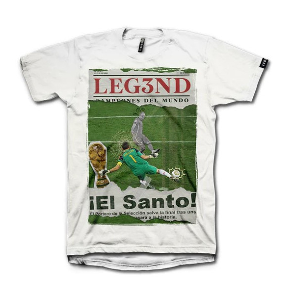 Camiseta LEG3ND el Santo Blanco