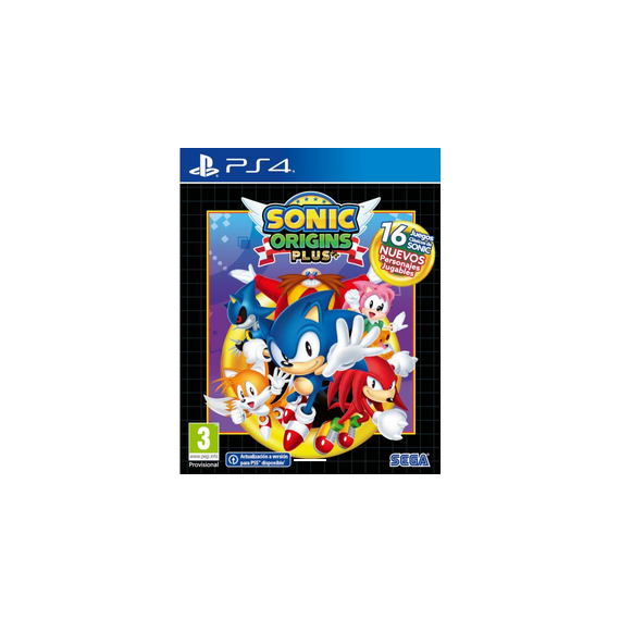 PS4 Sonic Origins Plus (incluye 16 Juegos Clasicos de Sonic y Nuevos Personajes)  SONY PS4