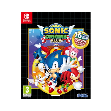 Switch Sonic Origins Plus (incluye 16 Juegos Clasicos de Sonic y Nuevos Personajes)  NINTENDO SWITCH