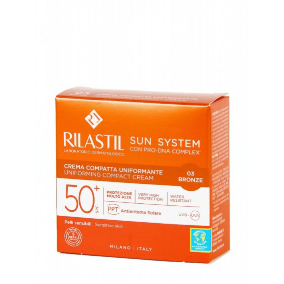 Rilastil Sun System 50+ Crema Compacta 1 Envase 10 G Color 03 Bronze  DERMOFARM