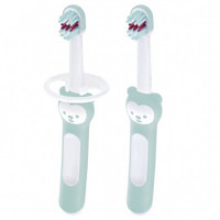 Mam Cepillo Dental Pack Infantil Aprendizaje Set Learn To Brush 5+M 1 Unidad Color Azul  MAM BABY