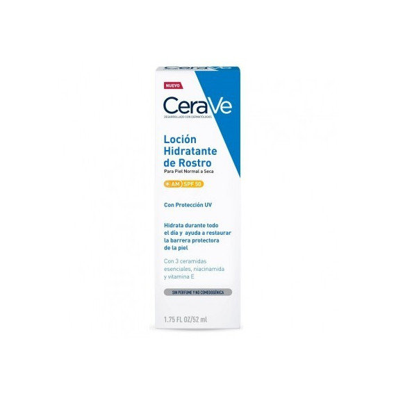 CERAVE Locion Hidratante de Rostro Spf 50 1 Tubo