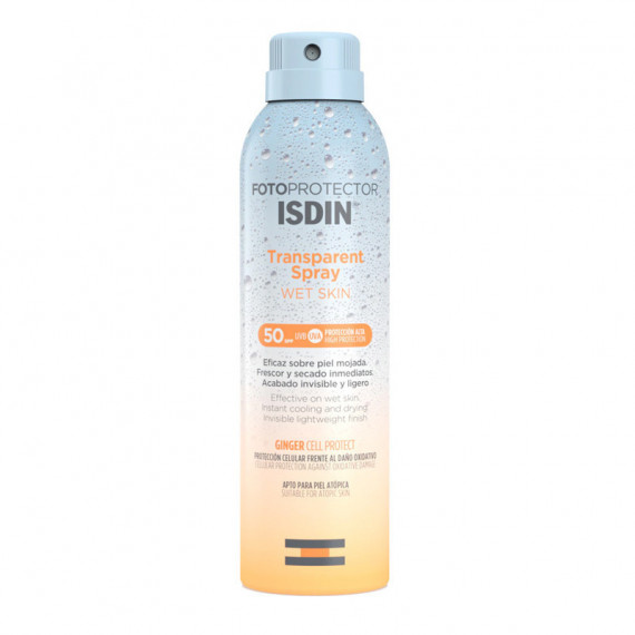 Fotoprotector Wet Skin Transparent Spray SPF50+  ISDIN
