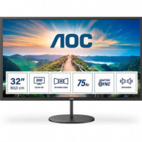 Monitor AOC 32" IPS Q32V4 Wqhd Dp HDMI Multimedia Vesa