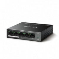 MERCUSYS Switch 5-PORT 10/100/1000MBPS con 4 Puertos Poe+